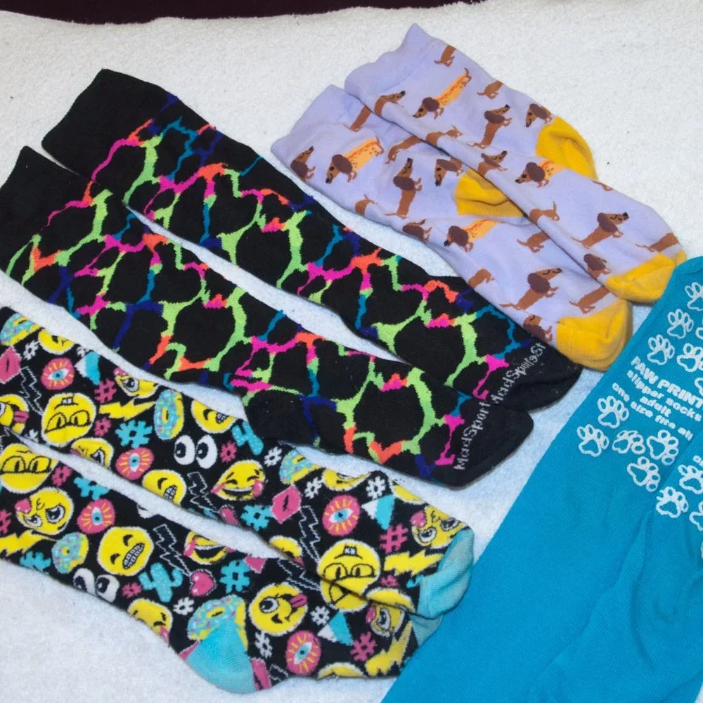 Lot of FUN socks!